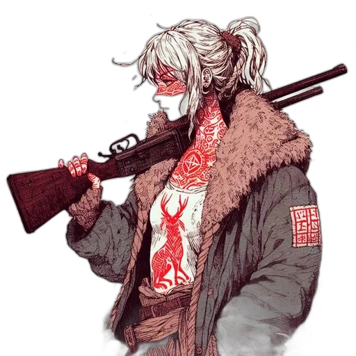 weapon, jacket, staff, sword transparent PNG cut-out