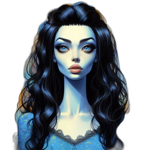 face, dress, mask, jewelry transparent PNG cut-out