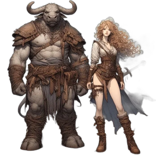 concept art, fantasy art, comic book art, pixel art transparent PNG cut-out