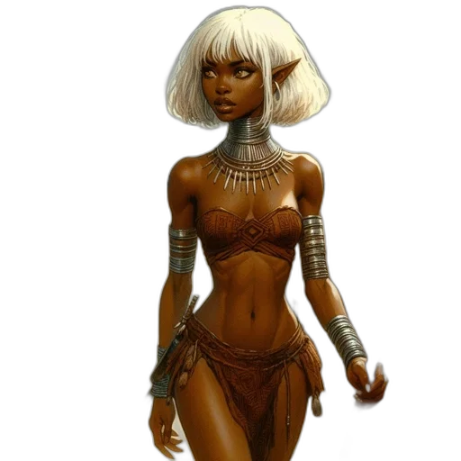 jewelry, robot, dress, concept art transparent PNG cut-out