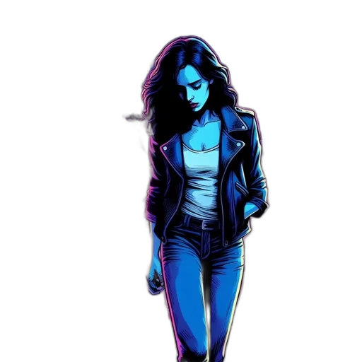 jacket, comic book art, concept art, cartoon transparent PNG cut-out