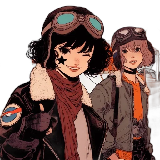 jacket, concept art, comic book art, anime transparent PNG cut-out