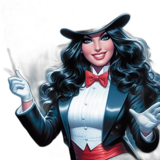 comic book art, concept art, elegantly, attired transparent PNG cut-out