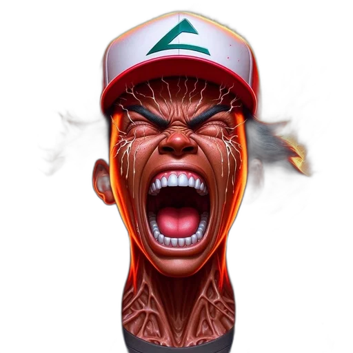 face, mask, creature, concept art transparent PNG cut-out
