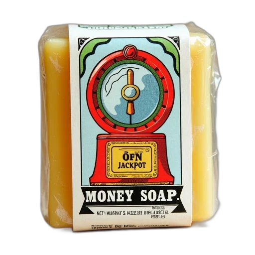 vintage-style, soap, packaging, colorful transparent PNG cut-out