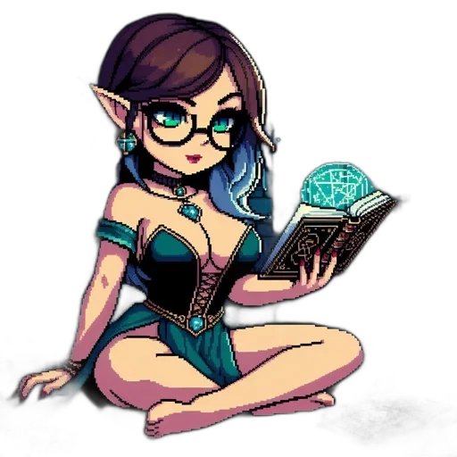 staff, fantasy art, concept art, pixel art transparent PNG cut-out