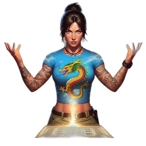 dragon, fantasy art, comic book art, concept art transparent PNG cut-out