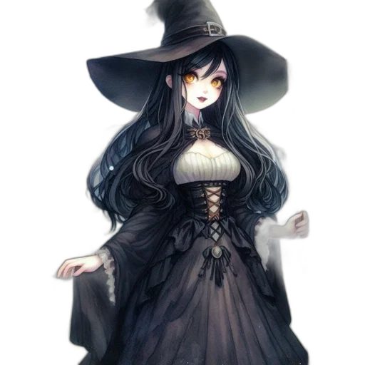 dress, hat, staff, mask transparent PNG cut-out