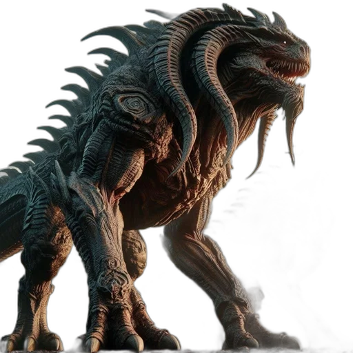 dragon, creature, animal, concept art transparent PNG cut-out