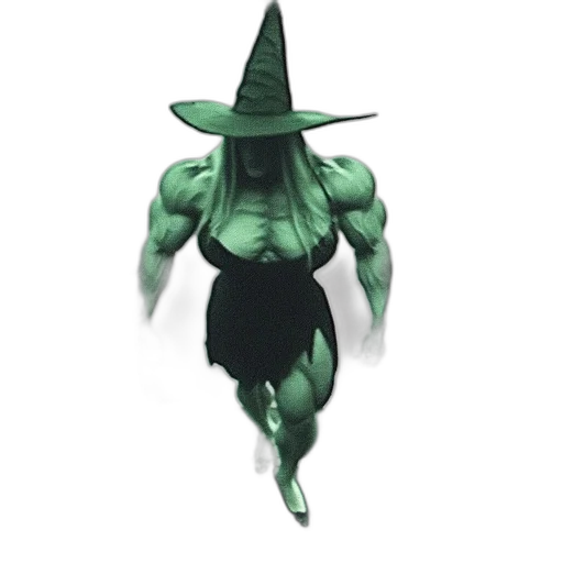 creature, hat, staff, mask transparent PNG cut-out