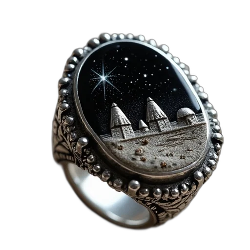 jewelry, fantasy art, 3d render, outer space transparent PNG cut-out