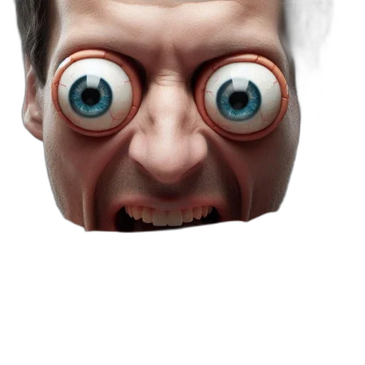 face, mask, creature, robot transparent PNG cut-out