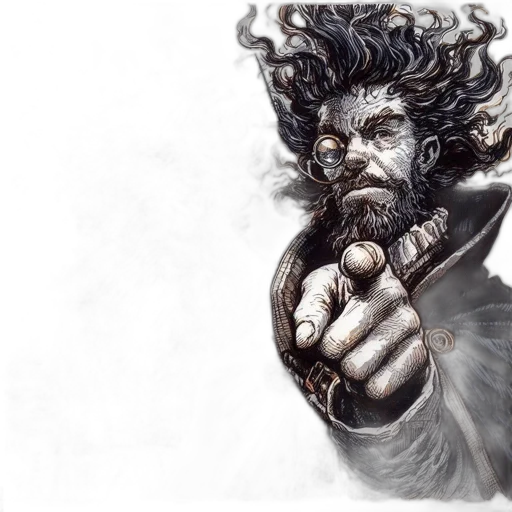 hair, fantasy art, comic book art, concept art transparent PNG cut-out