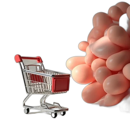 furniture, food, 3d render, screenshot transparent PNG cut-out