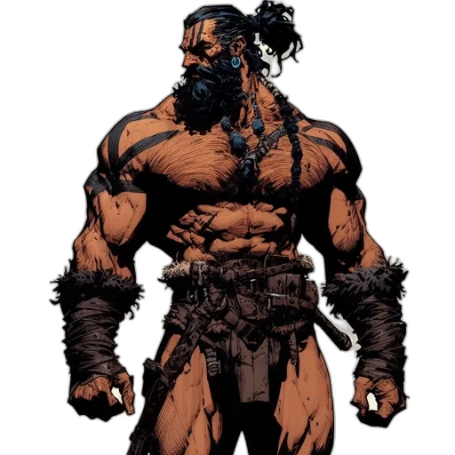 comic book art, concept art, fantasy art, imposing transparent PNG cut-out