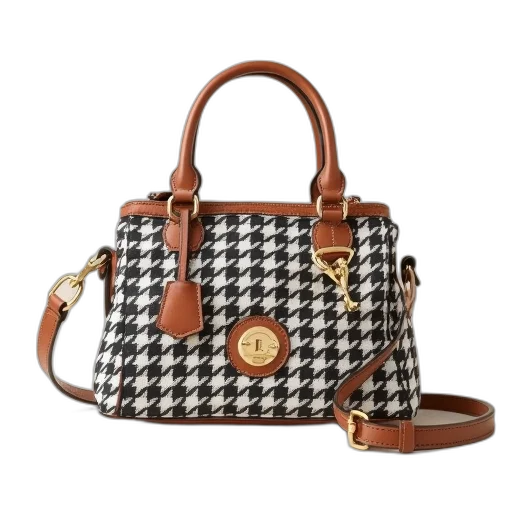 gingham, mini, bag, kate transparent PNG cut-out