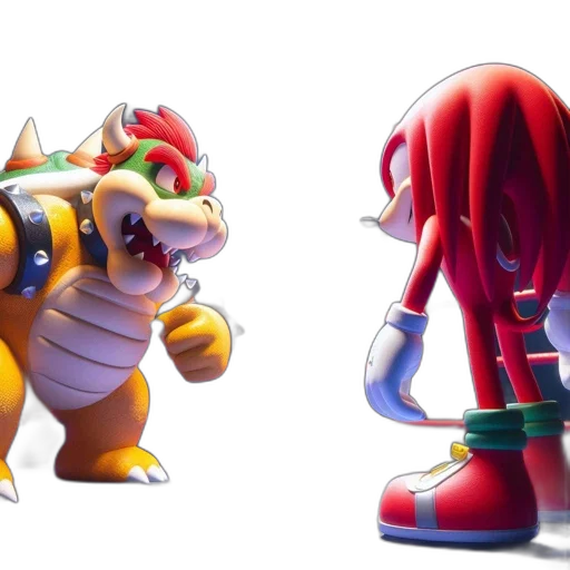 3d render, concept art, two, animated transparent PNG cut-out