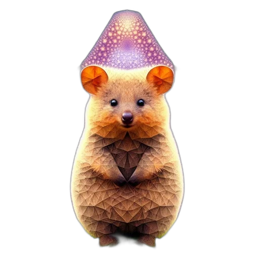hat, animal, staff, creature transparent PNG cut-out