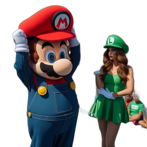 dress, hat, mask, animal transparent PNG cut-out