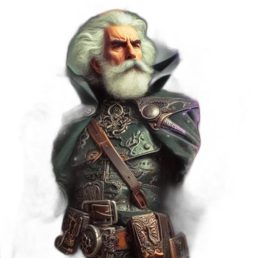 staff, sword, face, jacket transparent PNG cut-out