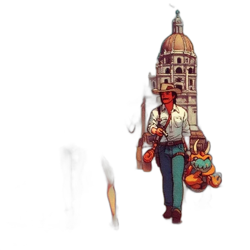 staff, hat, umbrella, weapon transparent PNG cut-out
