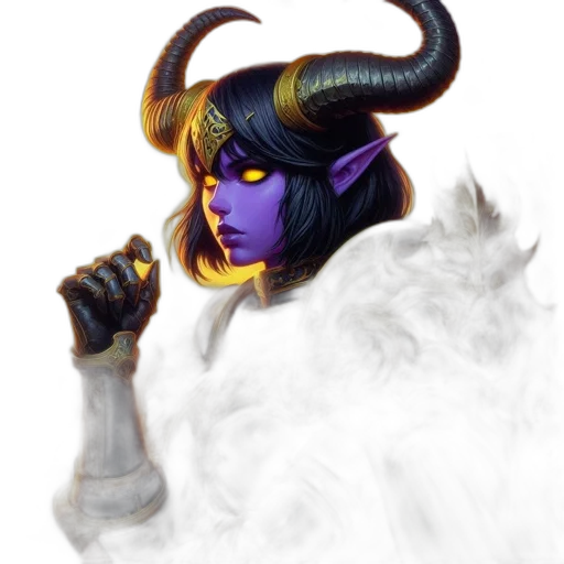 dragon, staff, mask, face transparent PNG cut-out