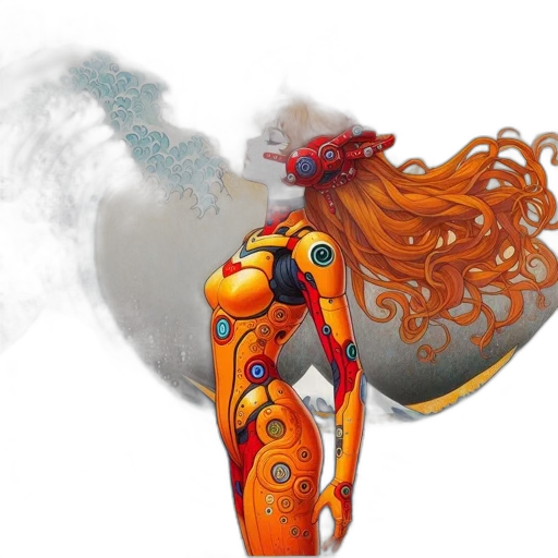 robot, weapon, dress, concept art transparent PNG cut-out
