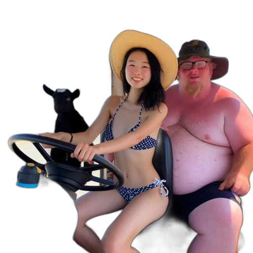 car, hat, animal, creature transparent PNG cut-out