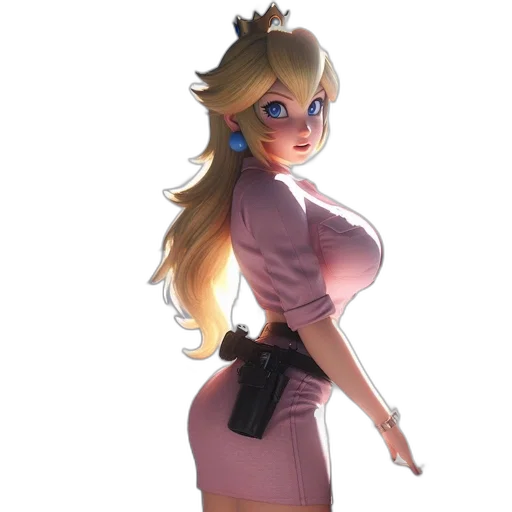 dress, weapon, staff, concept art transparent PNG cut-out