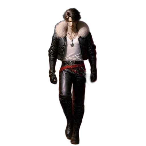 jacket, weapon, staff, concept art transparent PNG cut-out