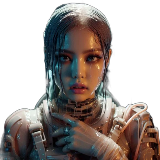 robot, face, mask, weapon transparent PNG cut-out