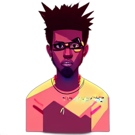 face, jacket, cartoon, pixel art transparent PNG cut-out