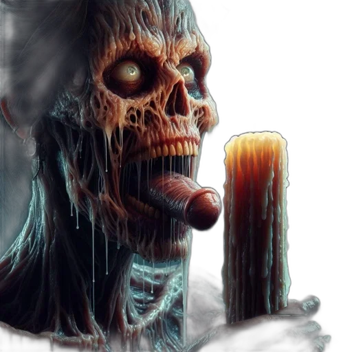 face, mask, creature, staff transparent PNG cut-out
