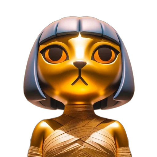 mask, robot, jewelry, 3d render transparent PNG cut-out