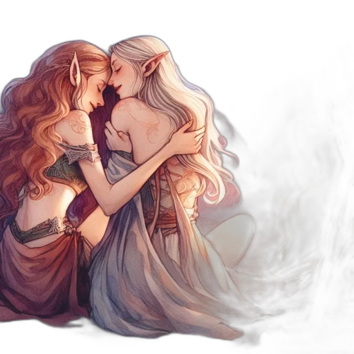 fantasy art, watercolor, concept art, pixel art transparent PNG cut-out