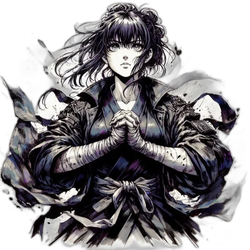 jacket, weapon, concept art, fantasy art transparent PNG cut-out
