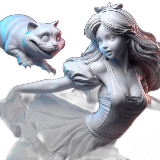 mask, fantasy art, concept art, 3d render transparent PNG cut-out