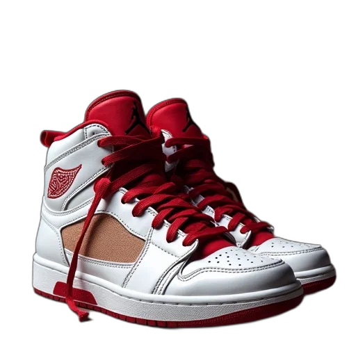shoes, photorealistic, 3d render, concept art transparent PNG cut-out