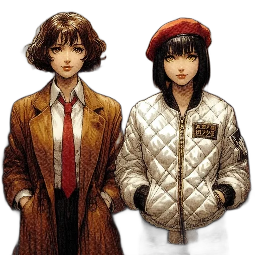 jacket, concept art, comic book art, photorealistic transparent PNG cut-out