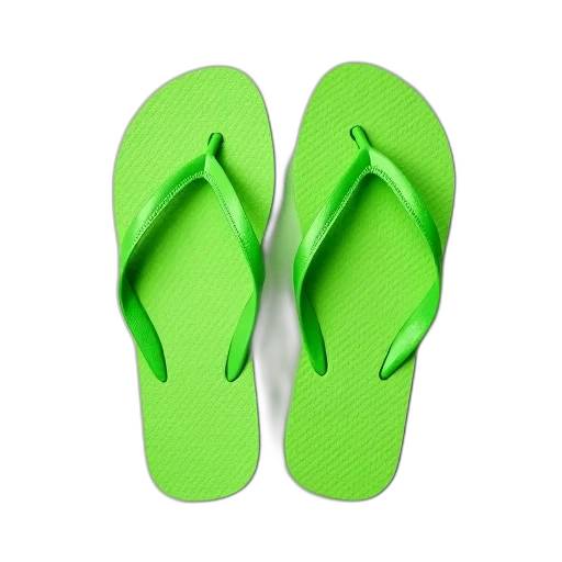 shoes, 3d render, green, neon transparent PNG cut-out