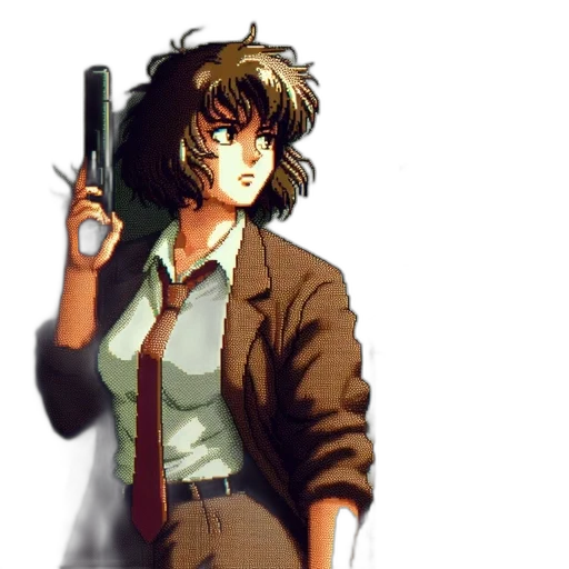 weapon, jacket, staff, concept art transparent PNG cut-out