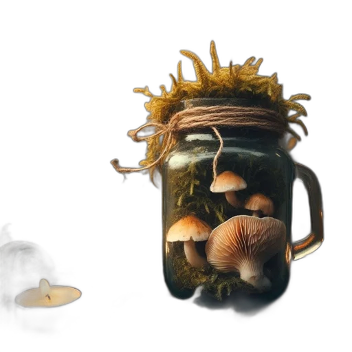 bottle, food, crown, 3d render transparent PNG cut-out