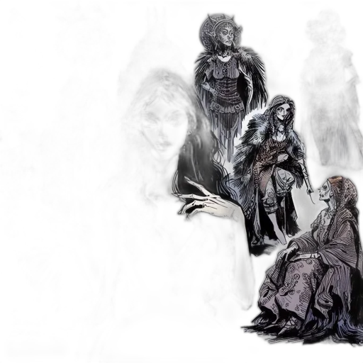 concept art, fantasy art, comic book art, watercolor transparent PNG cut-out