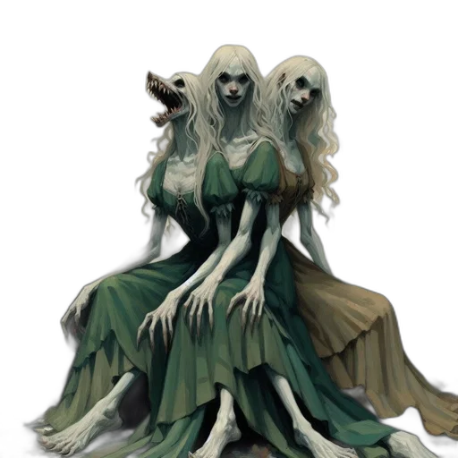 creature, dress, concept art, fantasy art transparent PNG cut-out