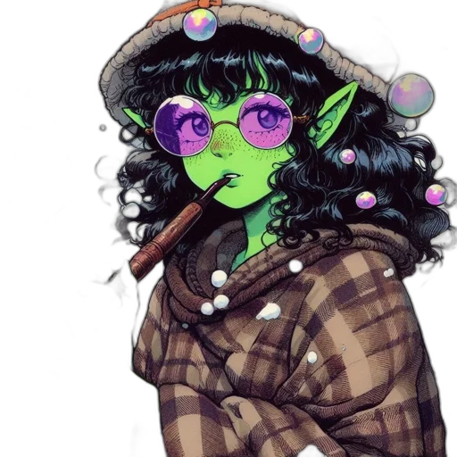 staff, hat, mask, creature transparent PNG cut-out
