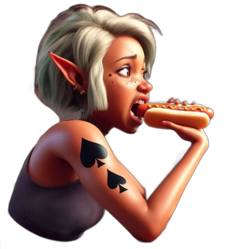 food, creature, face, weapon transparent PNG cut-out