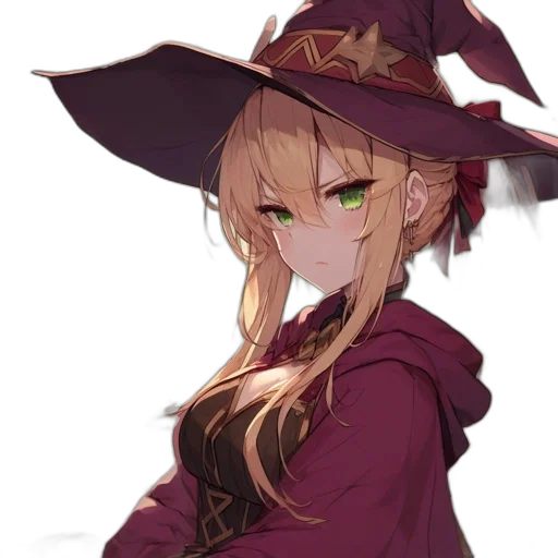 hat, staff, crown, dress transparent PNG cut-out