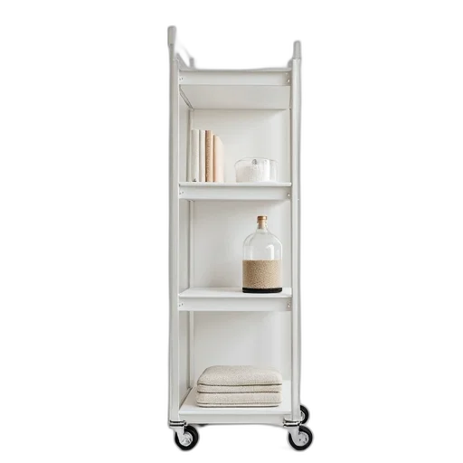 furniture, white, shelf, trolley transparent PNG cut-out