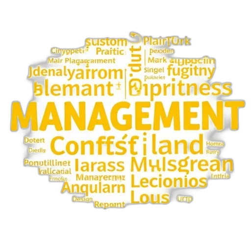 word, cloud, words, management transparent PNG cut-out