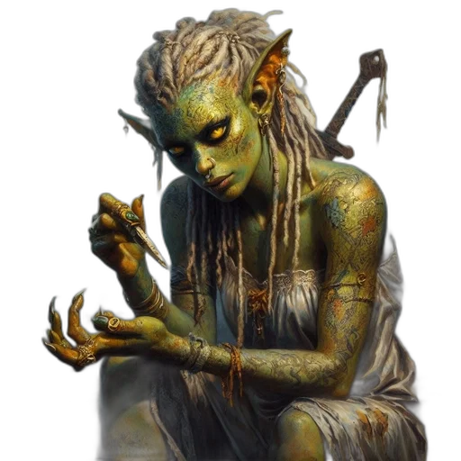 staff, creature, jewelry, concept art transparent PNG cut-out